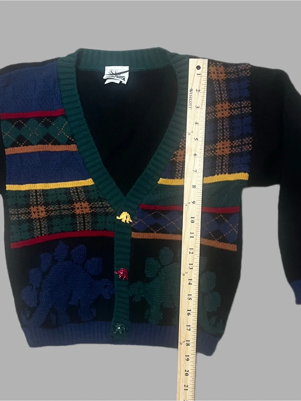 Ground Control VTG 90’s Kids Cardigan Sweater Size Large 7